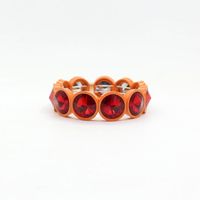 1 Piece Fashion Round Enamel Stoving Varnish Inlay Artificial Gemstones Women's Bracelets sku image 10