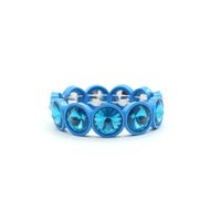 1 Piece Fashion Round Enamel Stoving Varnish Inlay Artificial Gemstones Women's Bracelets sku image 8