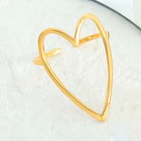 Retro Peach Heart Hollow Ring sku image 14