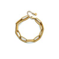 Simple Style Commute Solid Color 304 Stainless Steel 18K Gold Plated Bracelets In Bulk main image 2