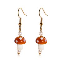 Estilo Vintage Geométrico Aleación Metal Latón Enchapado Embutido Perlas Artificiales Turquesa Circón Chapado En Oro De 18 Quilates. Chapado En Oro Plateado Mujeres Pendientes De Gota sku image 5