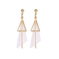 Vintage Style Geometric Alloy Metal Brass Plating Inlay Artificial Pearls Turquoise Zircon 18k Gold Plated Gold Plated Silver Plated Women's Drop Earrings sku image 15