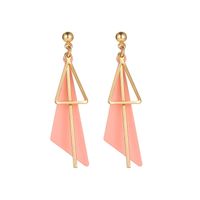 Vintage Style Geometric Alloy Metal Brass Plating Inlay Artificial Pearls Turquoise Zircon 18k Gold Plated Gold Plated Silver Plated Women's Drop Earrings sku image 16