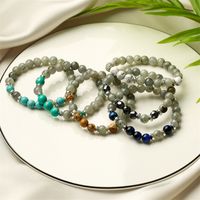 Ethnic Style Geometric Stainless Steel Natural Stone Beaded Bracelets main image 6