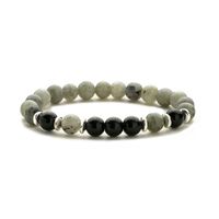 Ethnic Style Geometric Stainless Steel Natural Stone Beaded Bracelets sku image 5