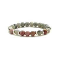 Ethnic Style Geometric Stainless Steel Natural Stone Beaded Bracelets sku image 6