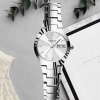 Elegante Color Sólido Hebilla Plegable Simple Cuarzo Relojes De Mujer sku image 5