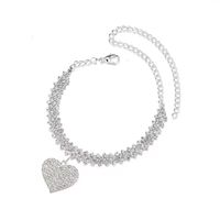 Wholesale Jewelry Sexy Heart Shape Alloy Rhinestones Anklet main image 3
