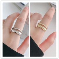 Simple Style Solid Color Copper Polishing Rings main image 3