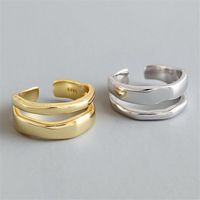 Simple Style Solid Color Copper Polishing Rings main image 1