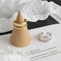 Simple Style Solid Color Copper Polishing Rings main image 4