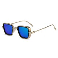 Classic Style Solid Color Ac Square Full Frame Men's Sunglasses sku image 15