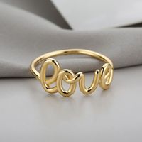 Romantic Love Copper Plating Rings main image 3