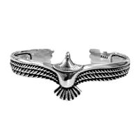 Retro Eagle Copper Plating Men's Cuff Bracelets sku image 1