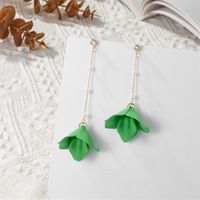 Elegant Sweet Petal Arylic Stoving Varnish Women's Drop Earrings sku image 9