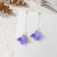 Elegant Sweet Petal Arylic Stoving Varnish Women's Drop Earrings main image 6