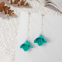 Elegante Dulce Pétalo Arílico Barniz De Estufa Mujeres Pendientes De Gota sku image 11