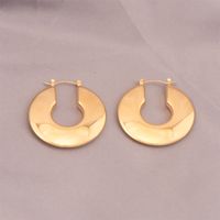 1 Pair Exaggerated U Shape Plating Titanium Steel 18k Gold Plated Earrings main image 3