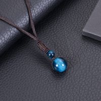 Simple Style Printing Natural Stone Pendant Necklace In Bulk main image 3