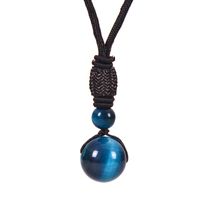 Simple Style Printing Natural Stone Pendant Necklace In Bulk sku image 4