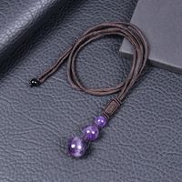 Simple Style Printing Natural Stone Pendant Necklace sku image 3