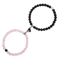 Casual Round Howlite Frosted Stone Crystal Bracelets sku image 6