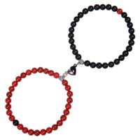 Casual Round Howlite Frosted Stone Crystal Bracelets sku image 4
