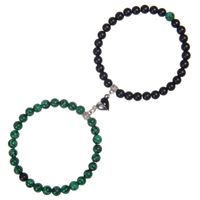 Casual Round Howlite Frosted Stone Crystal Bracelets sku image 5
