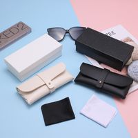 Spot Supply Leather Soft Bag Glasses Case Stylish And Portable Woven Sunglasses Set Tiandigai Sunglasses Case main image 5