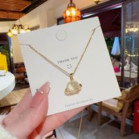 Ig Style Novelty Planet Titanium Steel Plating Inlay Opal Zircon Gold Plated Pendant Necklace main image 5