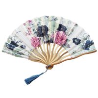 Lässig Geformter Faltfächer Mit Kirschblütenmuster Im Chinesischen Stil main image 5