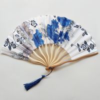 Chinese Style Cherry Blossom Casual Shaped Folding Fan main image 2