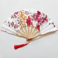 Chinese Style Cherry Blossom Casual Shaped Folding Fan sku image 6