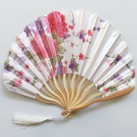 Einteiliger Blumen-bambus-lüfter Im Chinesischen Stil Für Den Täglichen Gebrauch Im Freien main image 6