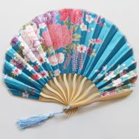 One Piece Flower Bamboo Chinese Style Daily Outdoor Fan main image 5