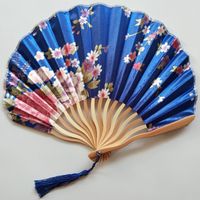 Einteiliger Blumen-bambus-lüfter Im Chinesischen Stil Für Den Täglichen Gebrauch Im Freien sku image 4