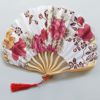 One Piece Flower Bamboo Chinese Style Daily Outdoor Fan sku image 8