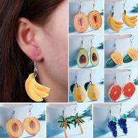 Casual Simple Style Fruit Arylic Women's Drop Earrings main image 5