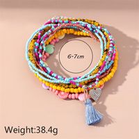 Wholesale Jewelry Ethnic Style Commute Heart Shape Seed Bead Anklet main image 5