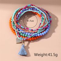 Wholesale Jewelry Ethnic Style Commute Heart Shape Seed Bead Anklet main image 3