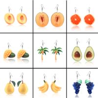 Casual Simple Style Fruit Arylic Women's Drop Earrings main image 1