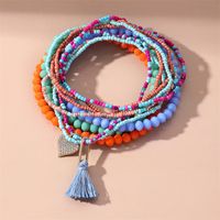 Wholesale Jewelry Ethnic Style Commute Heart Shape Seed Bead Anklet main image 2