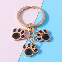 Süß Hunde Krallen Zinklegierung Emaille Taschenanhänger Schlüsselbund sku image 1