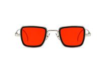 Classic Style Solid Color Ac Square Full Frame Men's Sunglasses sku image 13