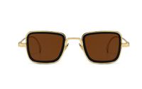 Classic Style Solid Color Ac Square Full Frame Men's Sunglasses sku image 17