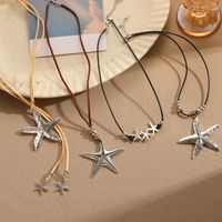 Beach Starfish Alloy Rope Women's Necklace main image 6