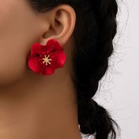 Elegant Pastoral Flower Alloy Plating Women's Ear Studs main image 7