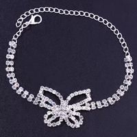 Wholesale Jewelry Elegant Butterfly Alloy Rhinestones Anklet main image 5