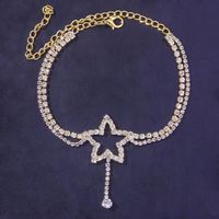 Wholesale Jewelry Sexy Star Alloy Rhinestones Anklet sku image 2