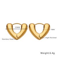 1 Pair Ig Style U Shape Plating Titanium Steel Earrings sku image 3